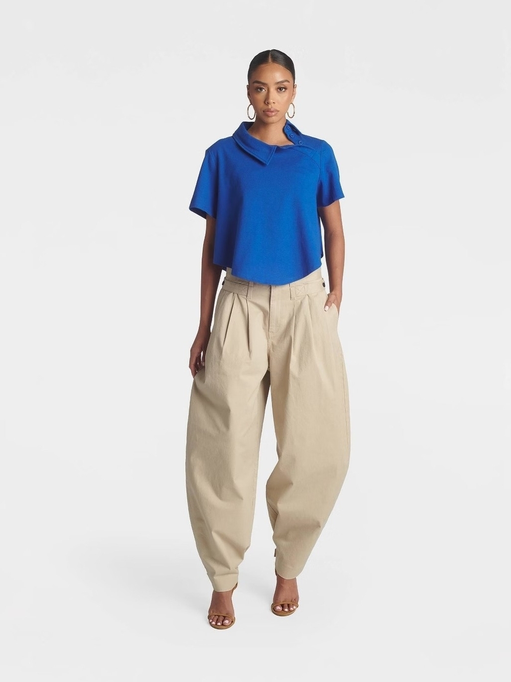 KBB by KAHLANA Women's 'The Asym Polo' - Blue